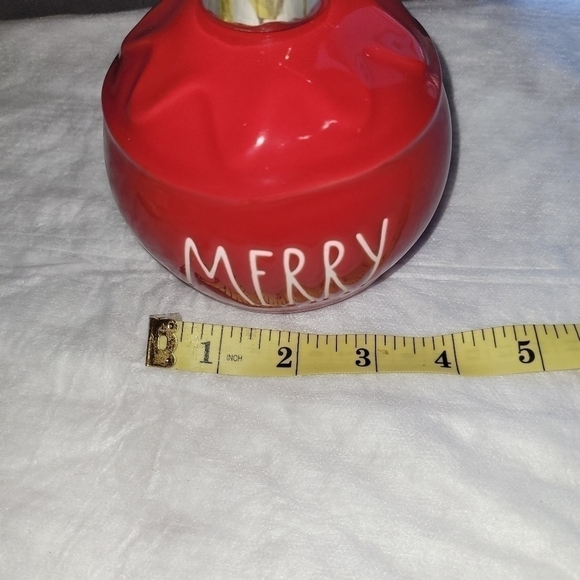 Rae Dunn "Merry" Ornament Soap Pump Dispenser NWOT - Picture 7 of 8